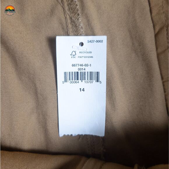 NWT Banana Republic Chino Shorts Brown 5" Flat Front Pockets Women's Size 14 - Picture 8 of 10